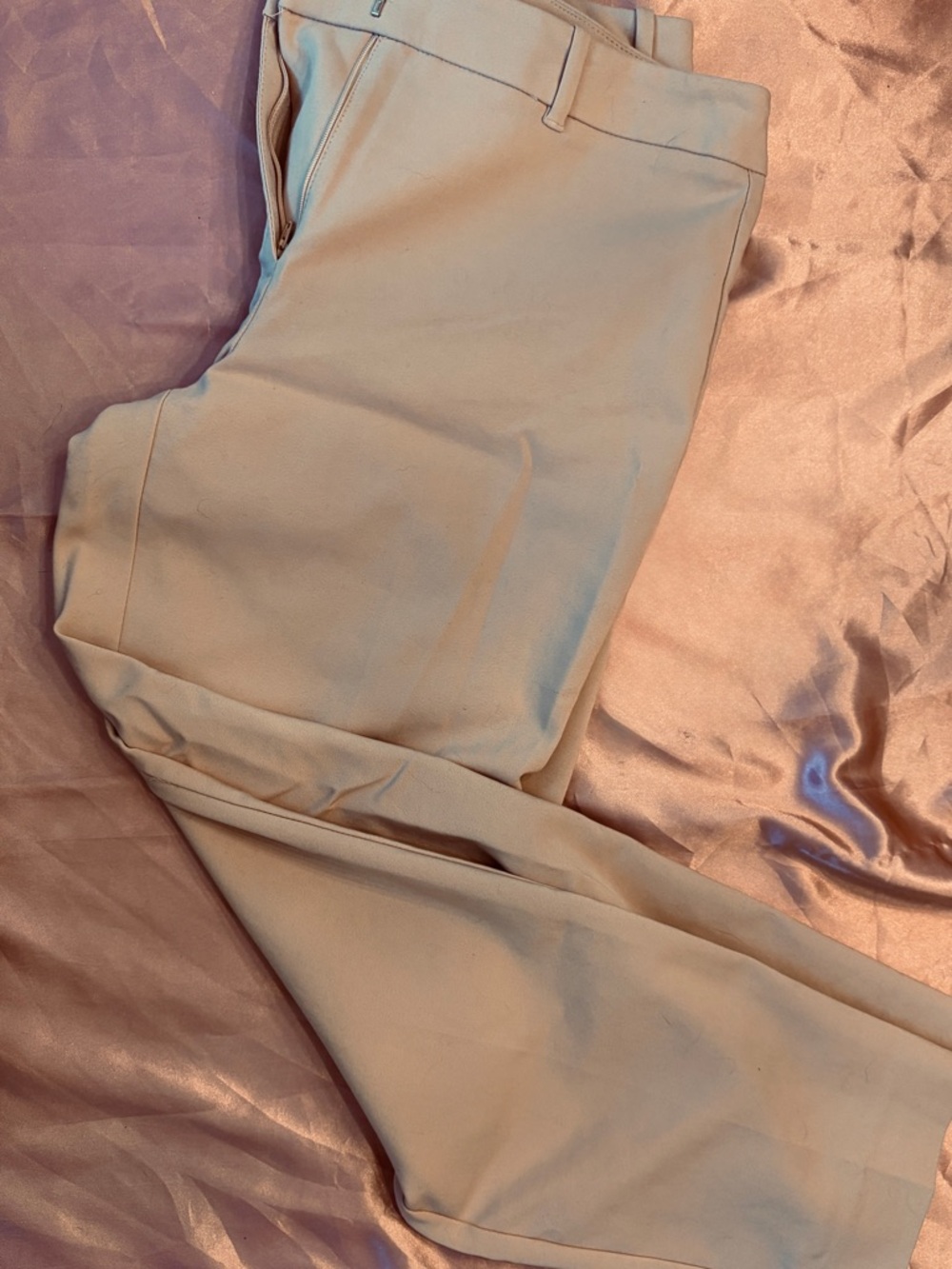 White House Black Market tan/beige ankle pants